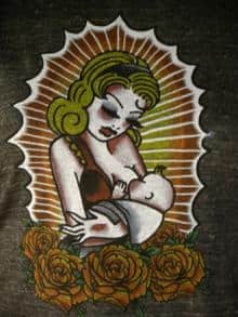 tattoos and breastfeeding, Hot Mama T-shirt